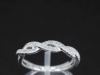 Witgouden ring met diamanten - afbeelding 1 van  9