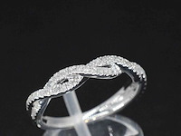Witgouden ring met diamanten - afbeelding 4 van  9