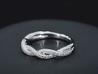 Witgouden ring met diamanten - afbeelding 6 van  9