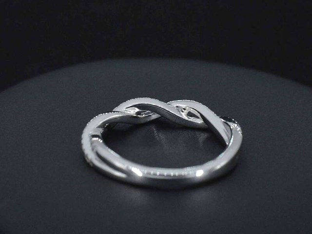Witgouden ring met diamanten - afbeelding 7 van  9