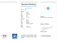 Witgouden ring met een blauwe topaas en natuurlijke diamanten - afbeelding 3 van  9