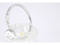 Witgouden ring met een briljant geslepen diamant - afbeelding 5 van  5