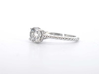 Witgouden ring met een diamant van 1.00 carat - afbeelding 4 van  9