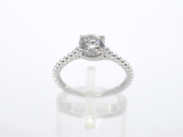 Witgouden ring met een diamant van 1.00 carat - afbeelding 6 van  9