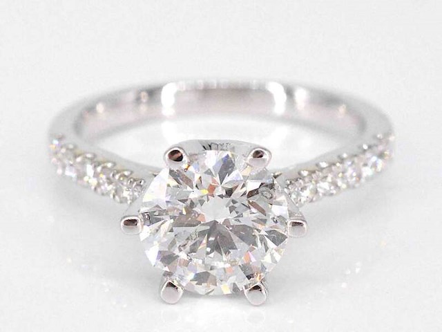 Witgouden ring met een diamant van 1.00 carat - afbeelding 1 van  7