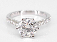 Witgouden ring met een diamant van 1.00 carat