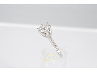 Witgouden ring met een diamant van 1.00 carat - afbeelding 3 van  6
