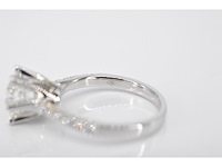 Witgouden ring met een diamant van 1.00 carat - afbeelding 6 van  6