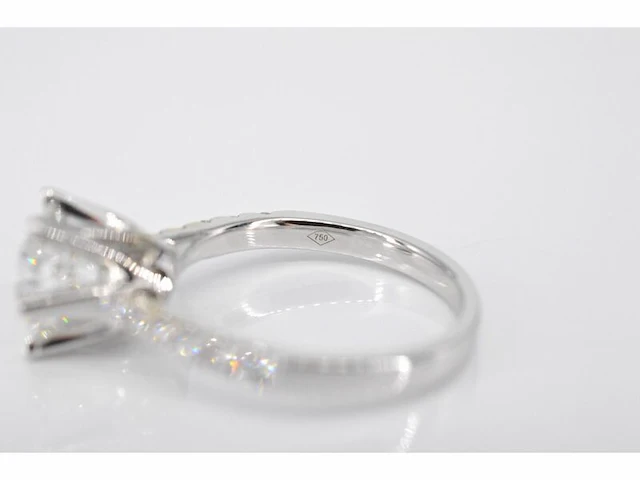 Witgouden ring met een diamant van 1.00 carat - afbeelding 6 van  8