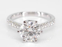 Witgouden ring met een diamant van 1.00 carat