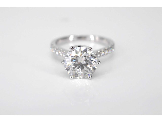 Witgouden ring met een diamant van 2.00 carat - afbeelding 2 van  6