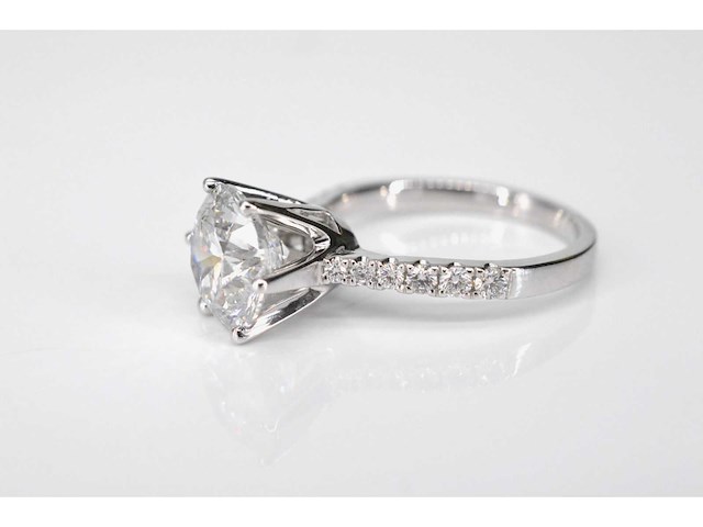 Witgouden ring met een diamant van 2.00 carat - afbeelding 5 van  6