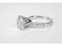 Witgouden ring met een diamant van 2.00 carat - afbeelding 5 van  6