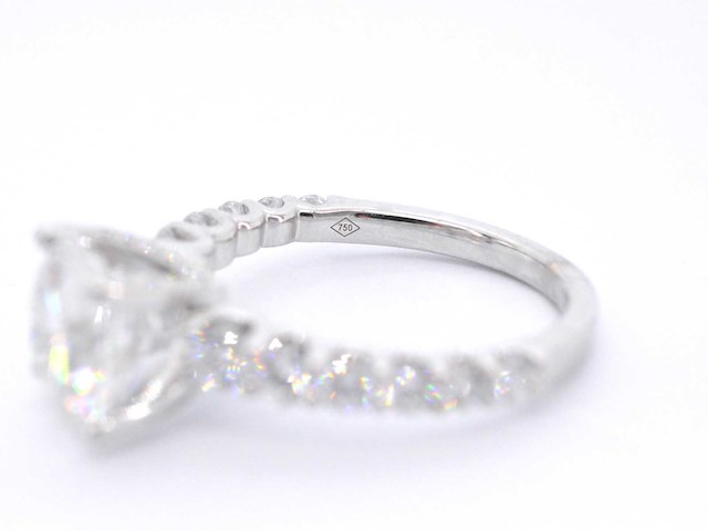Witgouden ring met een diamant van 2.00 carat - afbeelding 5 van  5