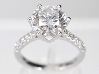 Witgouden ring met een diamant van 2.00 carat - afbeelding 1 van  6