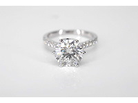 Witgouden ring met een diamant van 2.00 carat - afbeelding 4 van  6