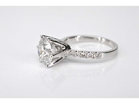 Witgouden ring met een diamant van 2.00 carat - afbeelding 5 van  6