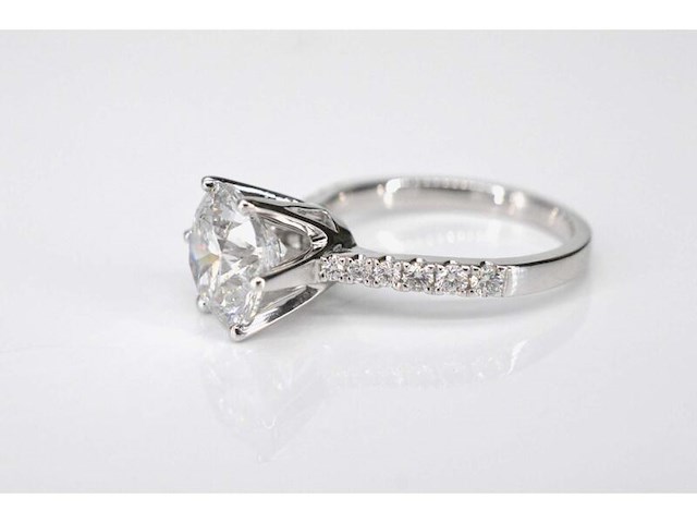 Witgouden ring met een diamant van 2.00 carat - afbeelding 4 van  7