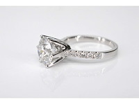 Witgouden ring met een diamant van 2.00 carat - afbeelding 4 van  7