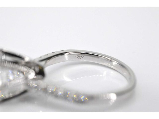 Witgouden ring met een diamant van 2.00 carat - afbeelding 5 van  7