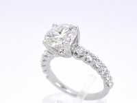 Witgouden ring met een diamant van 2.00 carat - afbeelding 3 van  7