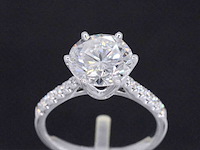 Witgouden ring met een diamant van 3.00 carat - afbeelding 1 van  13