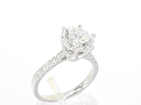 Witgouden ring met een diamant van 3.00 carat - afbeelding 8 van  13