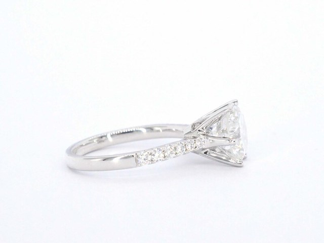 Witgouden ring met een diamant van 3.00 carat - afbeelding 5 van  7