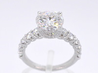 Witgouden ring met een diamant van 3.00 carat - afbeelding 1 van  7