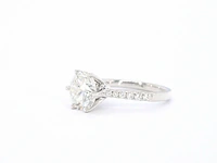 Witgouden ring met een diamant van 3.00 carat - afbeelding 4 van  5