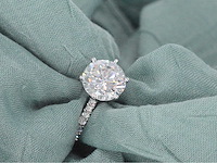 Witgouden ring met een diamant van 4.00 carat - afbeelding 2 van  10