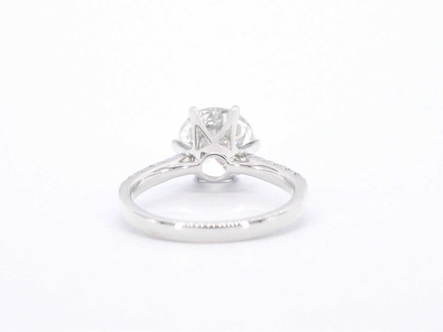 Witgouden ring met een diamant van 4.00 carat - afbeelding 8 van  10