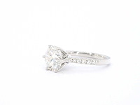 Witgouden ring met een diamant van 4.00 carat - afbeelding 9 van  10
