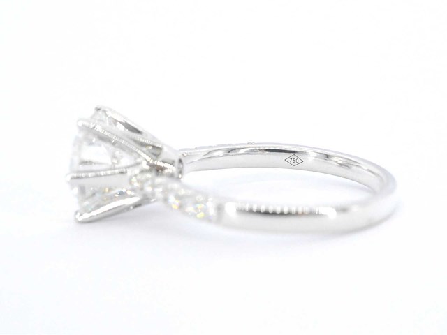 Witgouden ring met een diamant van 4.00 carat - afbeelding 10 van  10