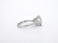 Witgouden ring met een diamant van 5.00 carat - afbeelding 2 van  11