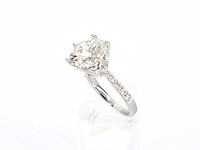 Witgouden ring met een diamant van 5.00 carat - afbeelding 6 van  11