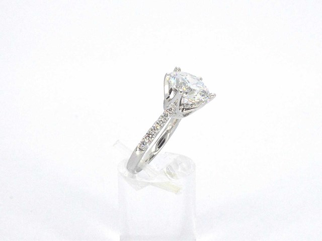 Witgouden ring met een diamant van 5.00 carat - afbeelding 7 van  11