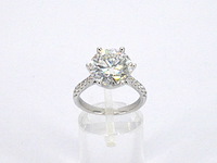 Witgouden ring met een diamant van 5.00 carat - afbeelding 8 van  11