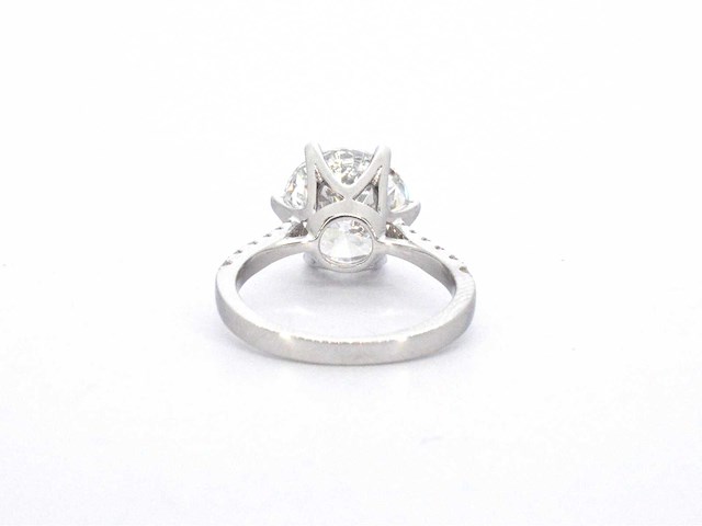 Witgouden ring met een diamant van 5.00 carat - afbeelding 9 van  11