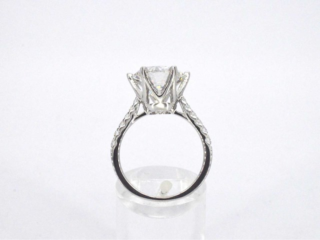 Witgouden ring met een diamant van 5.00 carat - afbeelding 10 van  11
