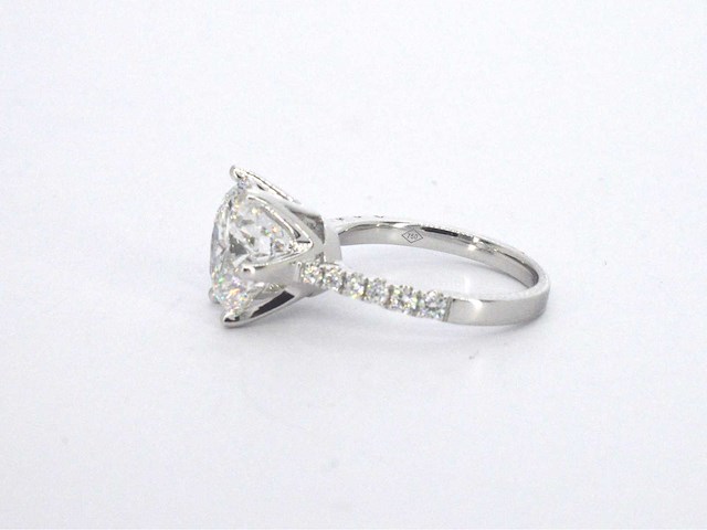 Witgouden ring met een diamant van 5.00 carat - afbeelding 11 van  11