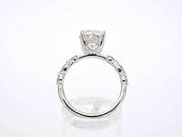 Witgouden ring met een ovale diamant van 3.00 carat - afbeelding 3 van  11