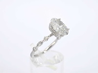 Witgouden ring met een ovale diamant van 3.00 carat - afbeelding 11 van  11