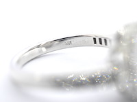 Witgouden ring met grote diamanten - afbeelding 8 van  10