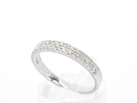 Witgouden ring met natuurlijke diamanten - afbeelding 5 van  11