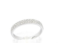 Witgouden ring met natuurlijke diamanten - afbeelding 6 van  11
