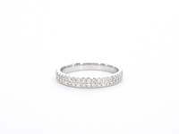 Witgouden ring met natuurlijke diamanten - afbeelding 8 van  11