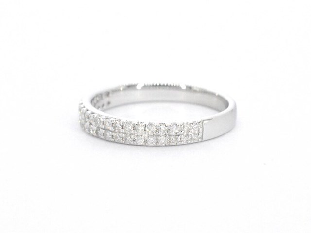 Witgouden ring met natuurlijke diamanten - afbeelding 10 van  11