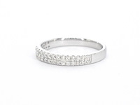 Witgouden ring met natuurlijke diamanten - afbeelding 10 van  11