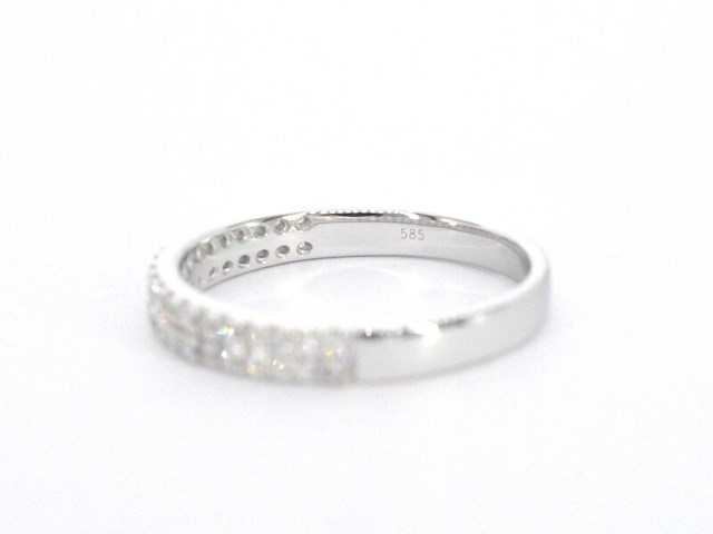 Witgouden ring met natuurlijke diamanten - afbeelding 11 van  11